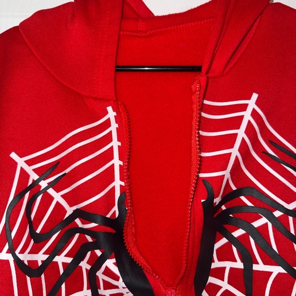 Red Spider Web Zip-Up - Picture 7 of 7